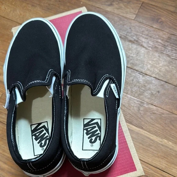 Vans Black Slip-On Sneakers - Picture 6 of 8